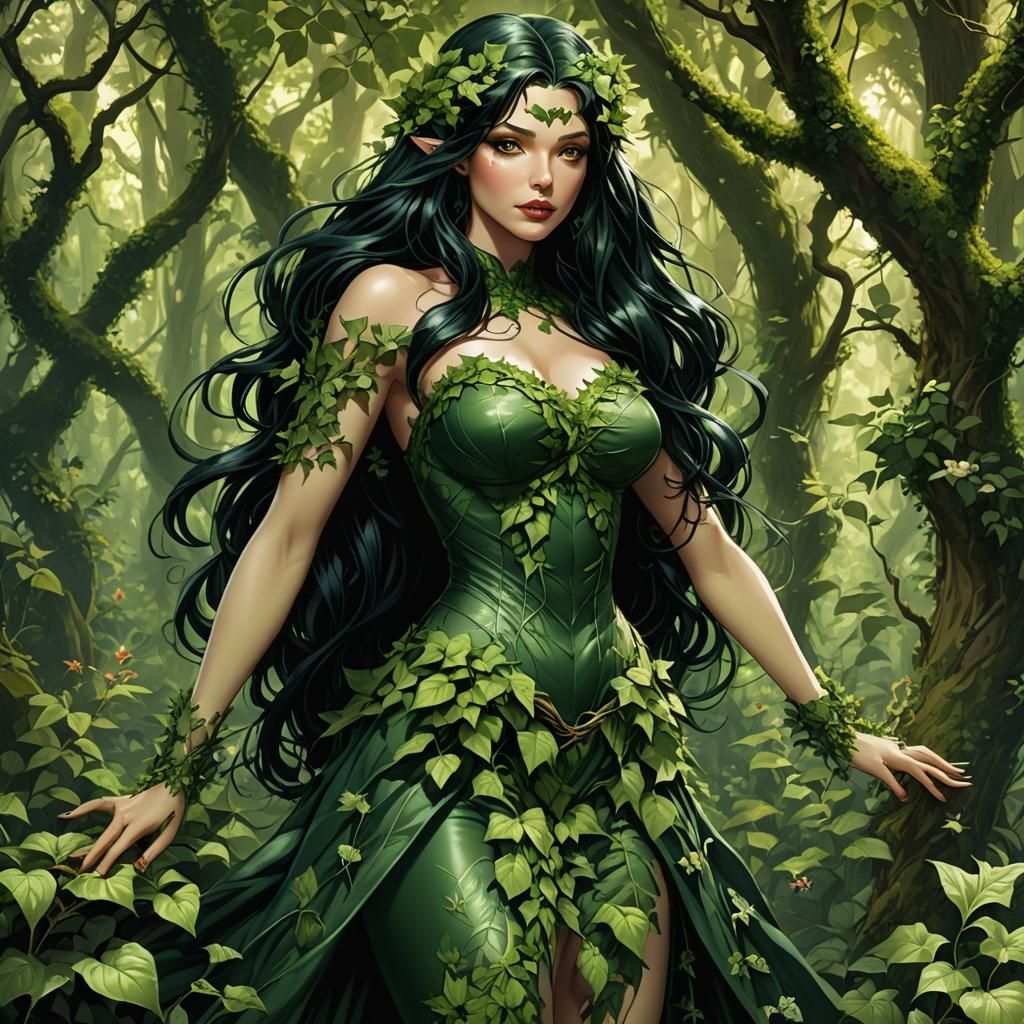 beautiful dryad girl