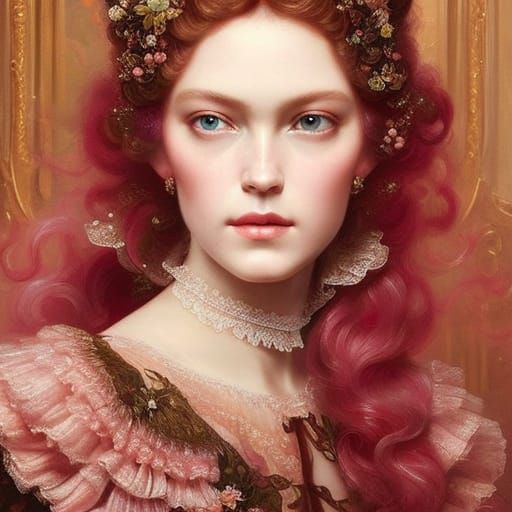 Princess Briar Rose in Rococo Style