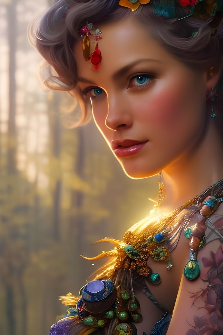 Gorgeous Indian Woman Portrait in Hyper-Detailed Style