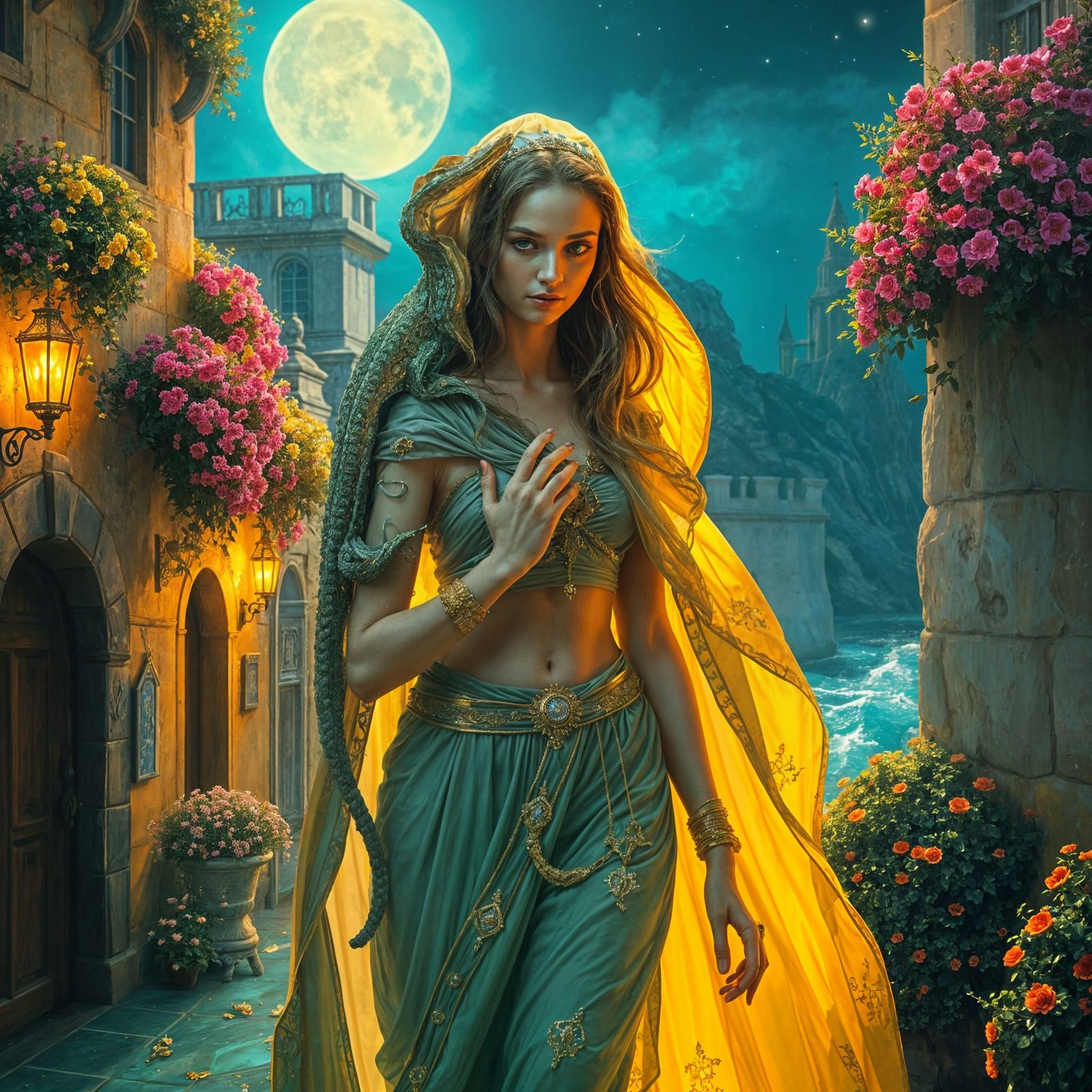 Goddess Diana in Aricie