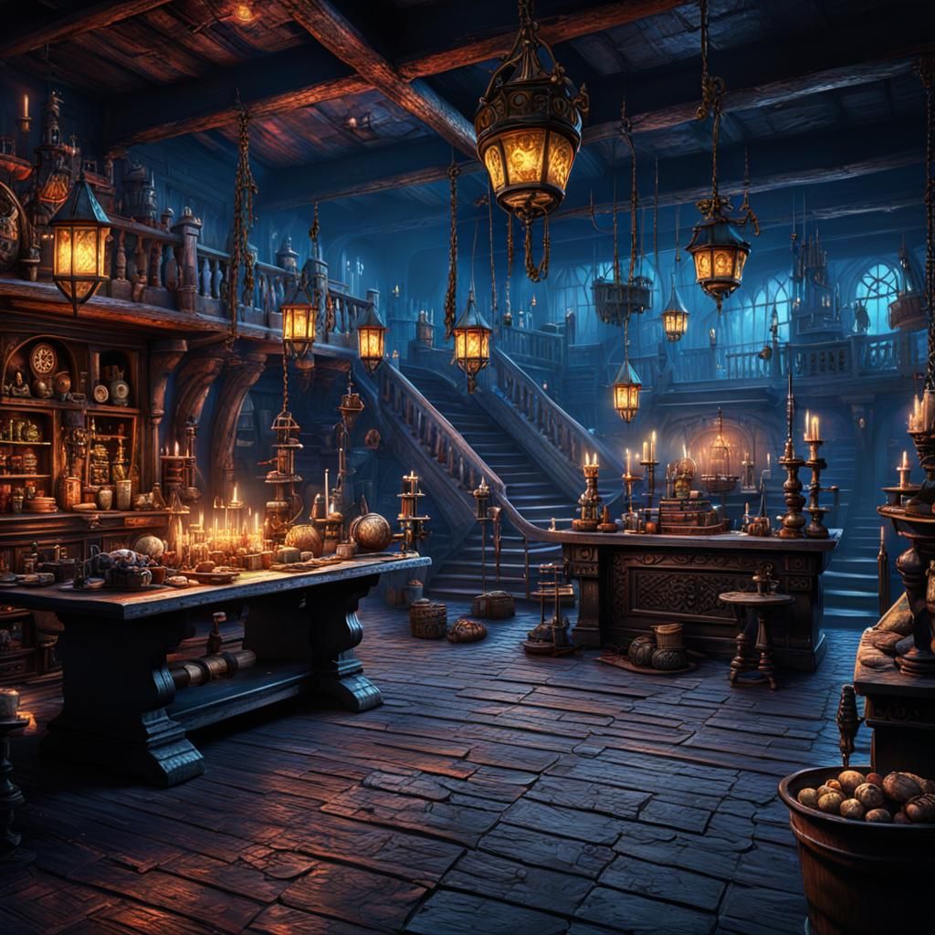 Epic Medieval Voodoo Pirate Witch Lair