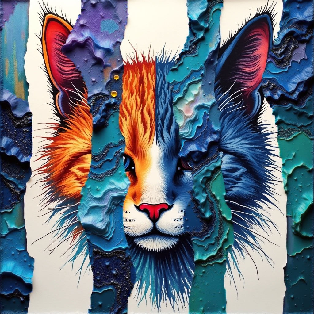 3D Textured Layers With Alcohol Ink Abstract Art