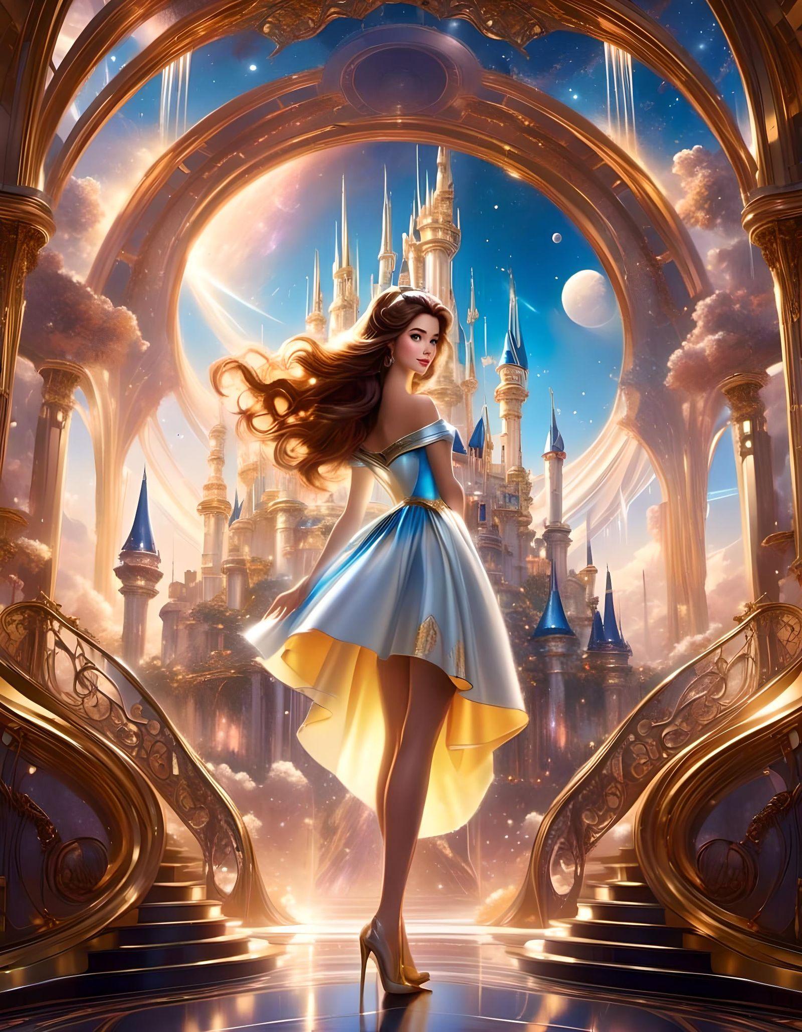Disney Princess Belle Digital Drawing Masterpiece