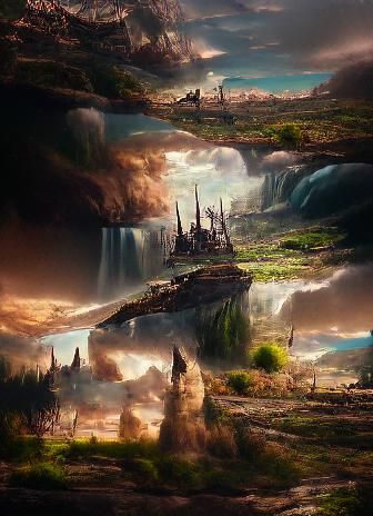 Epic Fantasy Landscape for Cinema