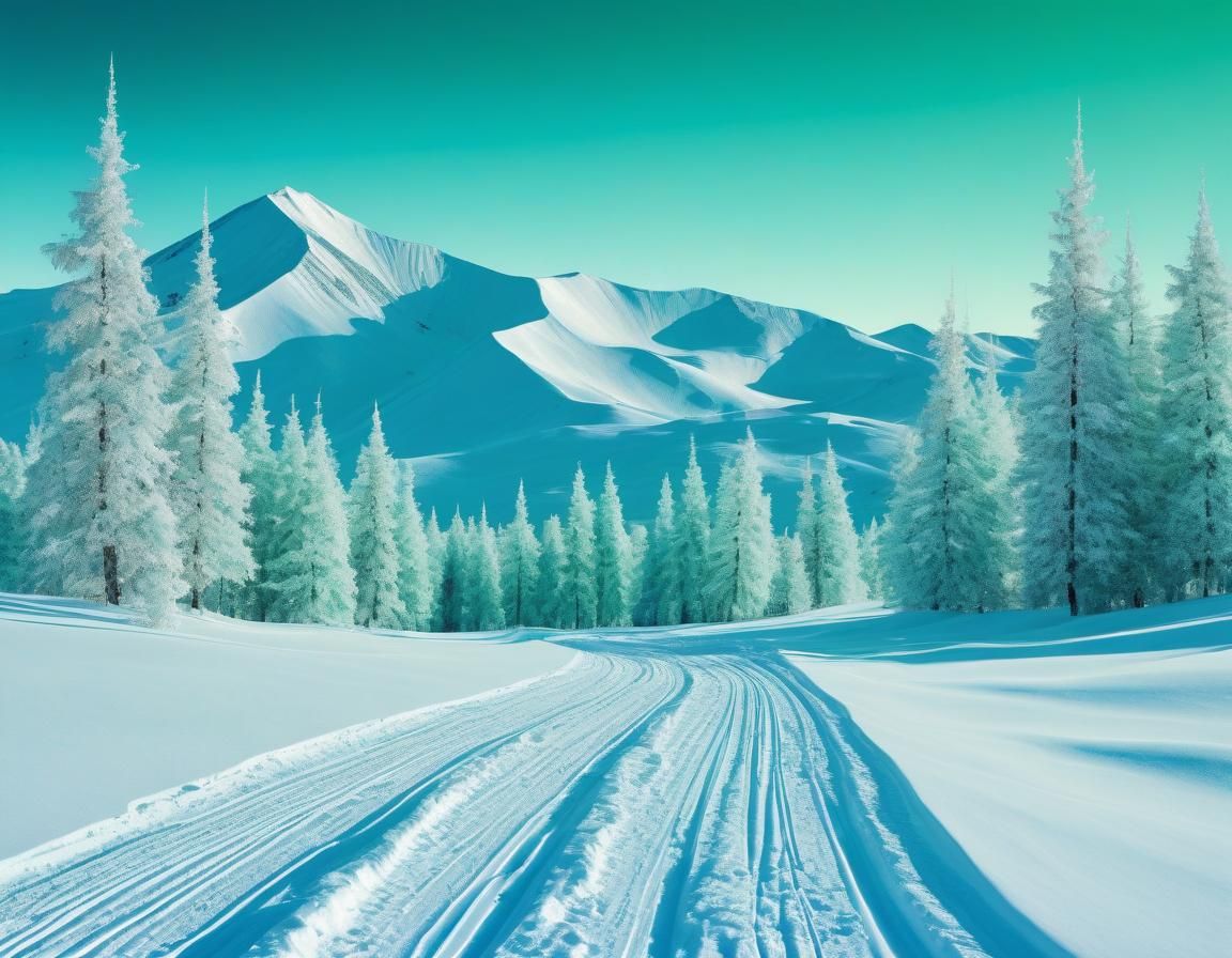 Ethereal Geometric Landscape in Renaissance Style