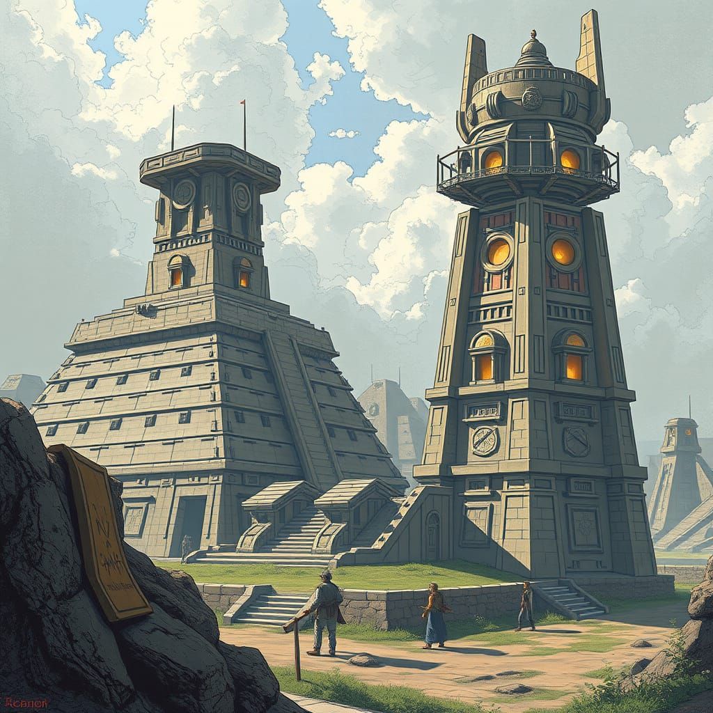 Ancient Ziggurat and Energy Nexuses