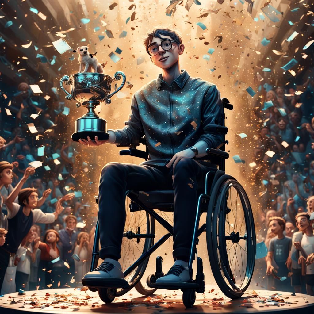 Boy in Wheelchair Wins, Glen Keane Art Style