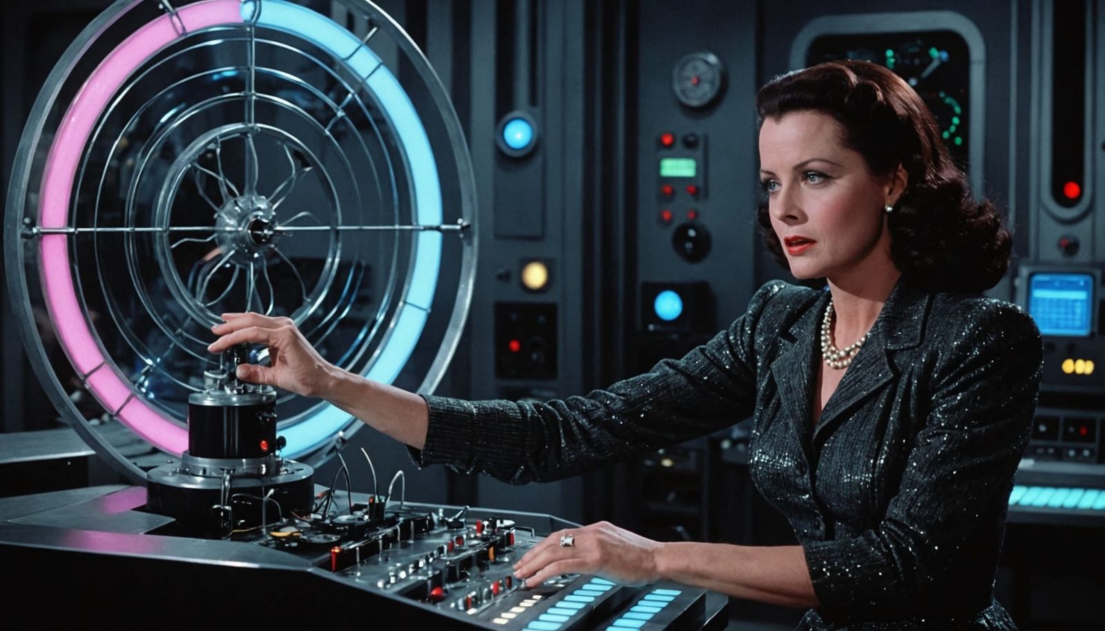 Hedy Lamarr Invents in Retro-Futuristic Spy Lab