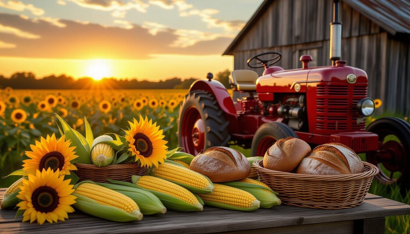 Steampunk Harvest Feast at Sunset