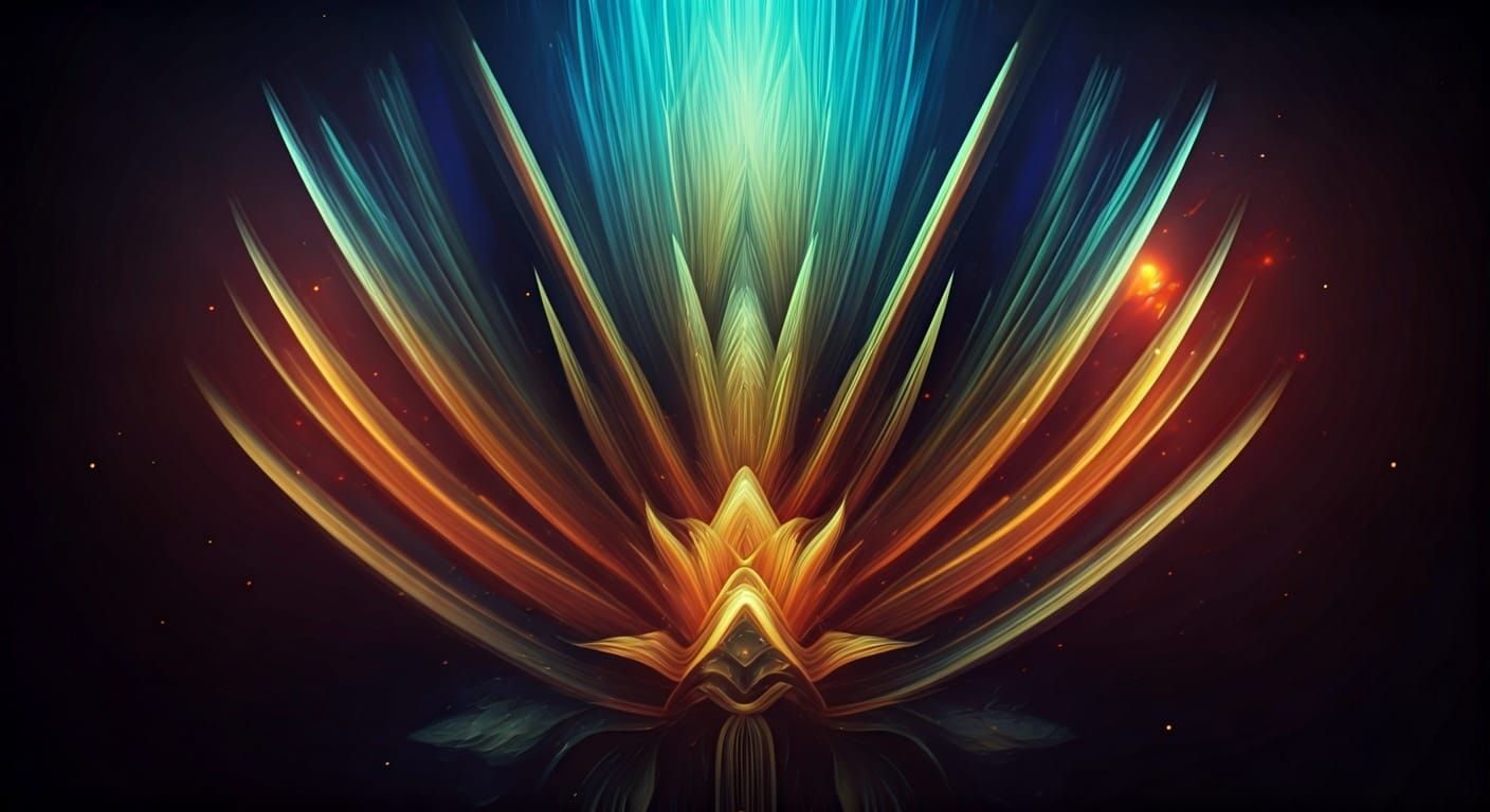 Dreamlike Scene with Swirling Colors and Ethereal Light