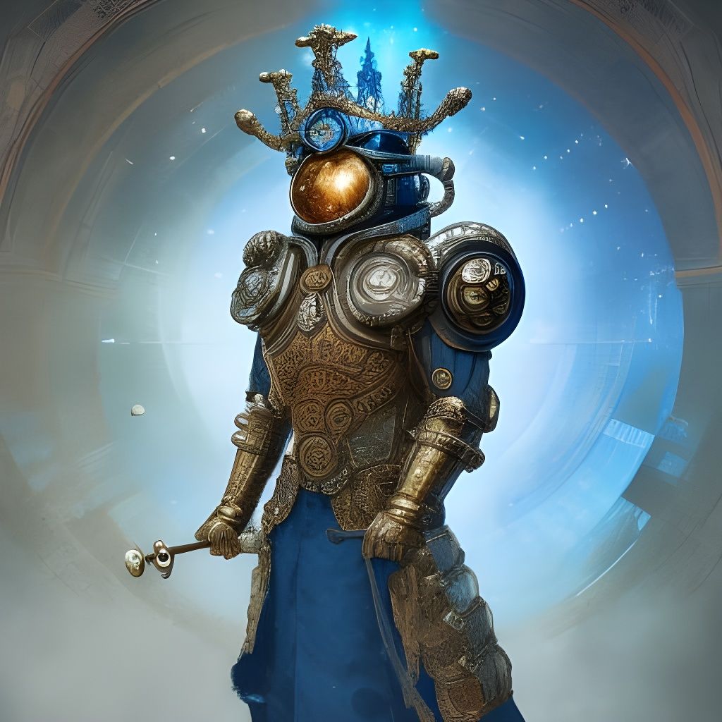 Steampunk Spaceman King in Mithril Armor