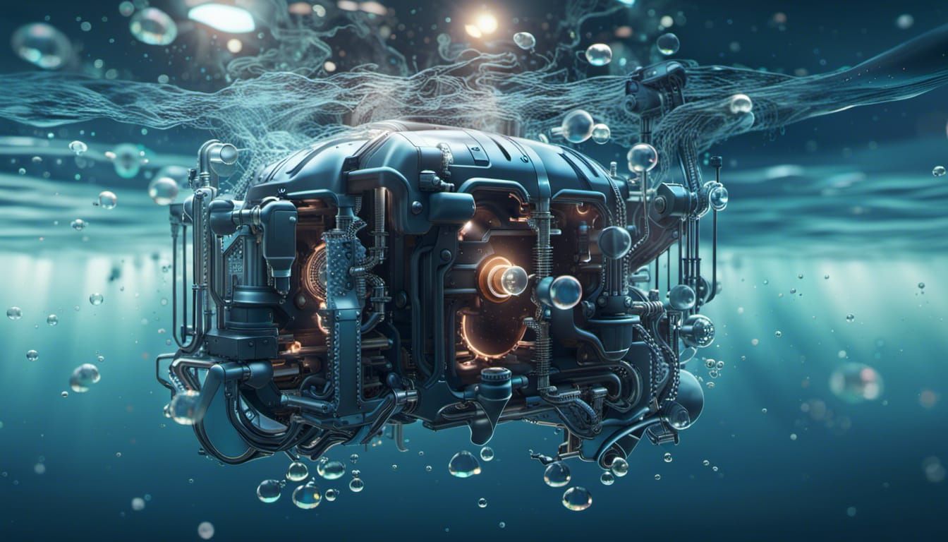 Futuristic Water Engine with Quantum Technology