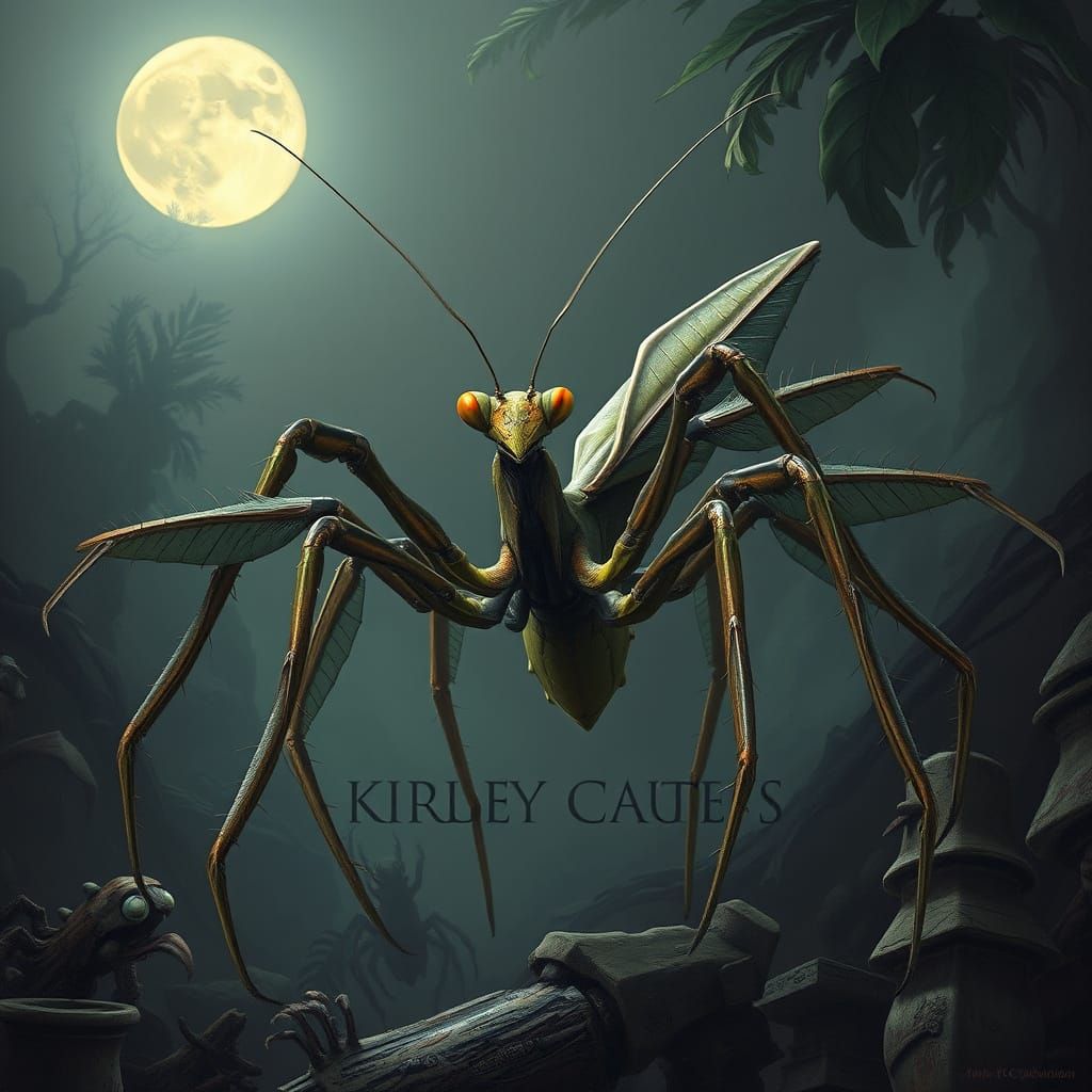 Arachnid-Insect Hybrid in Biomechanical Landscape