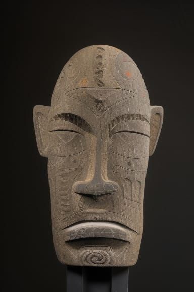 Hyperdetailed Tribal Stone Carvings: Art Brut
