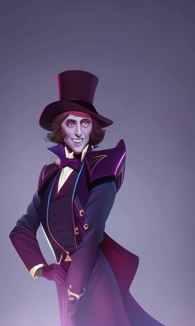 Gene Wilder as willy wonka