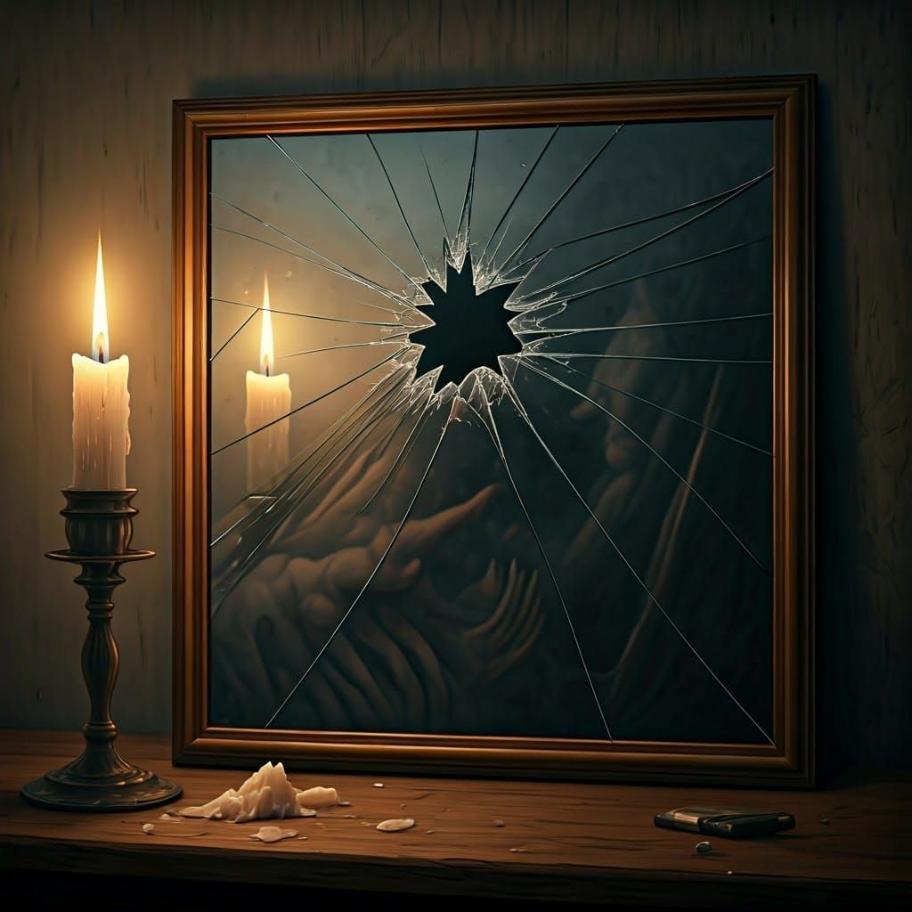 Distorted Reality in Shattered Mirror, Ominous Grey Haze