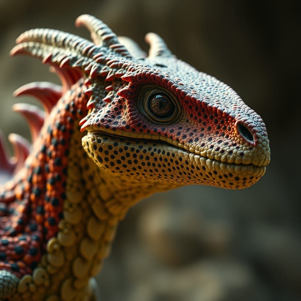 Hyperrealistic Dragon Portrait in Cinematic Style