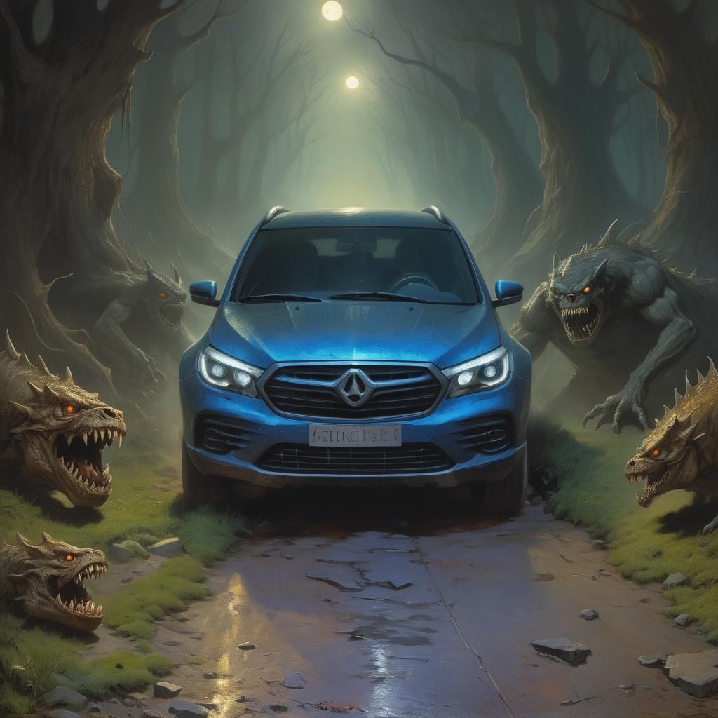 Terrifying Monster with Piercing Gaze