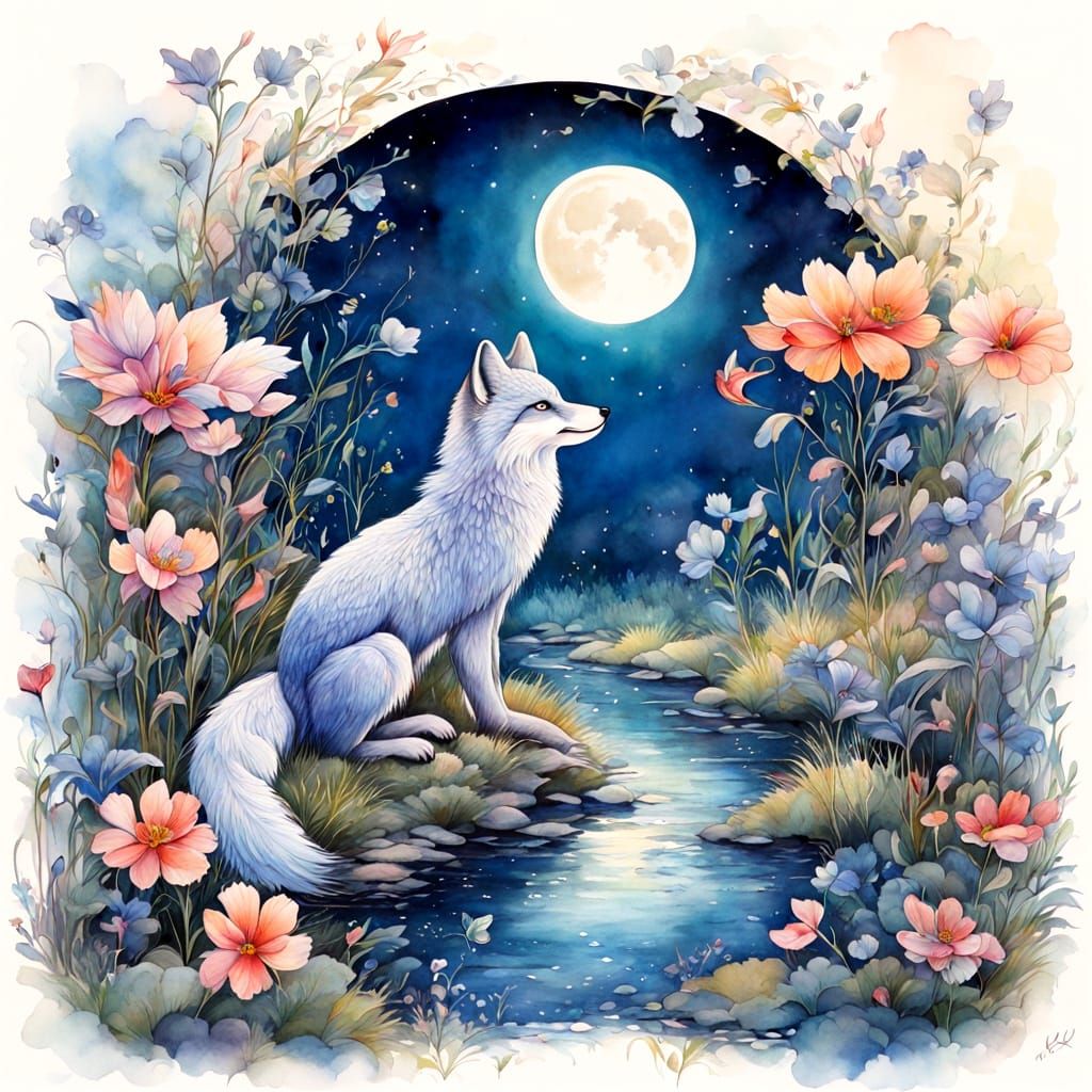 Moonlight Blue Fox.