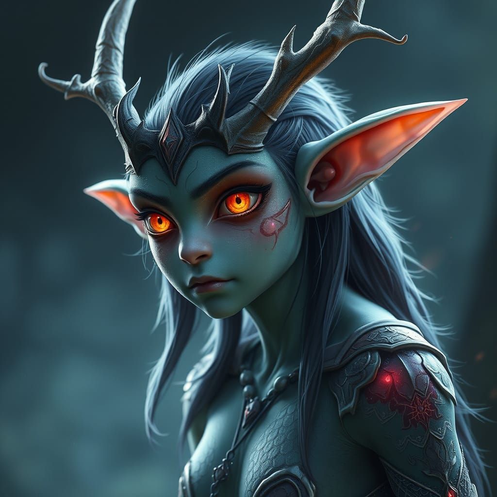 Vibrant Fae Folk with Animal Features, Fantasy Concept Art