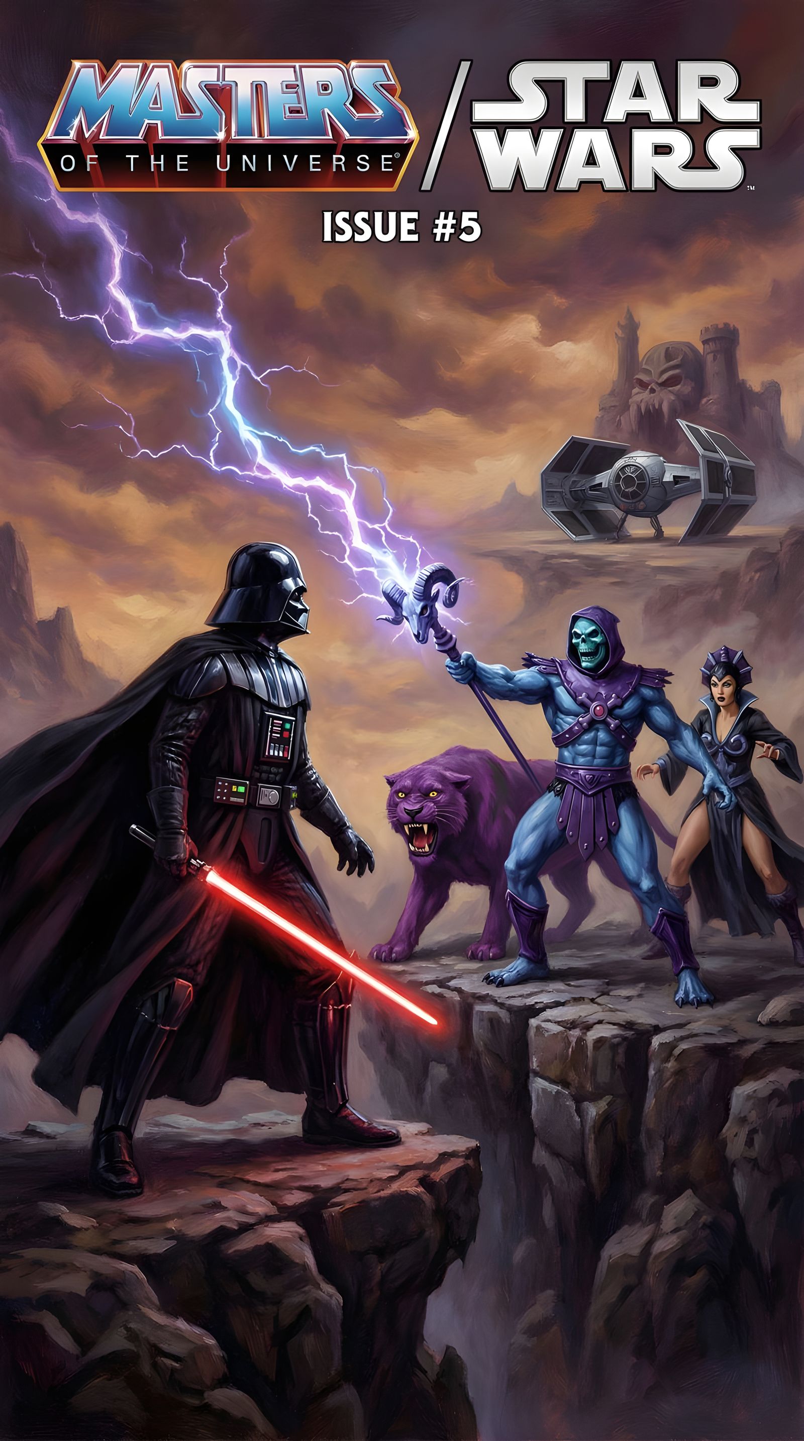 Masters of the Universe Star Wars Crossover Comic Cover