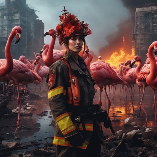 Firefighters Save Flamingos: A Digital Rescue