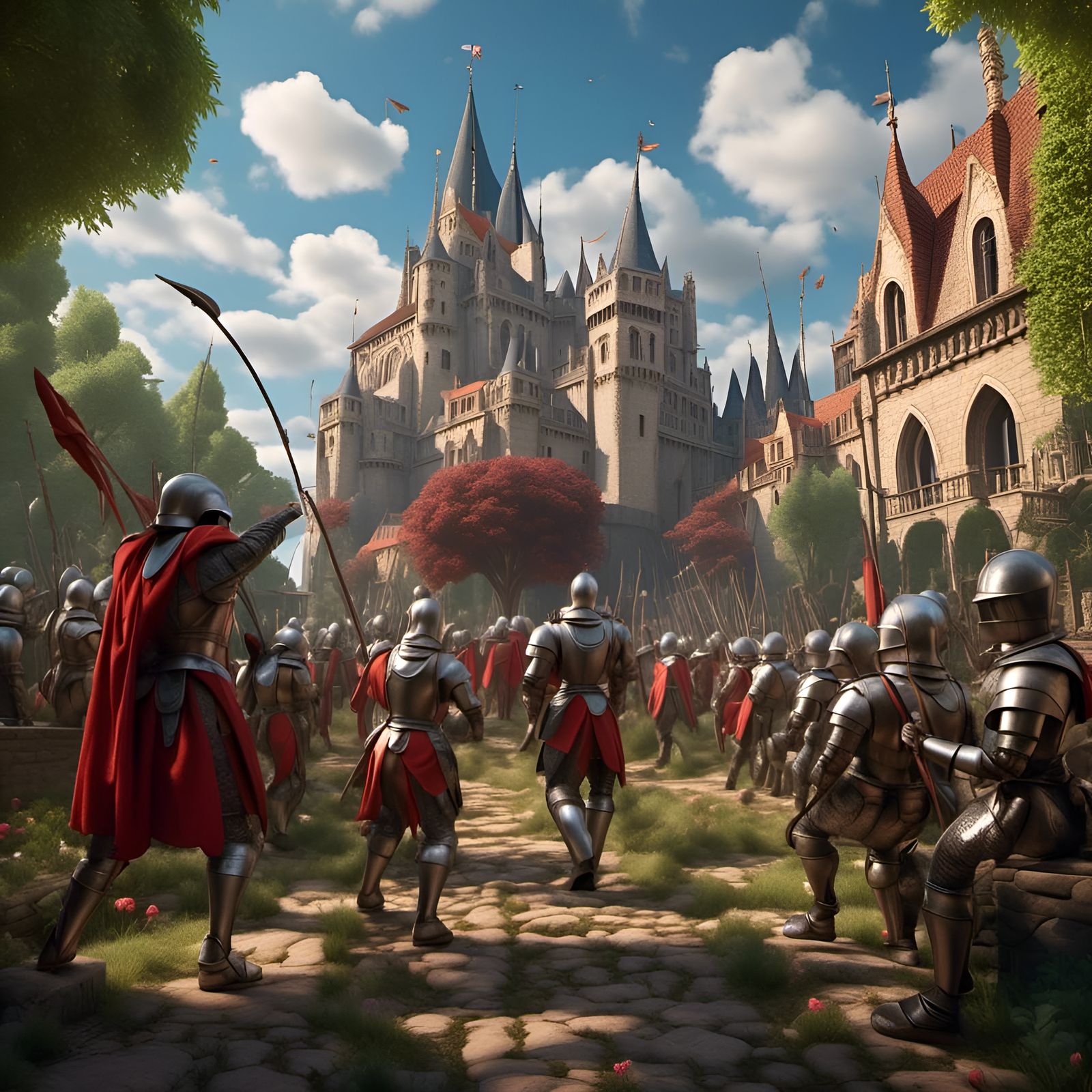 Surreal Fantasy Battle Art in 3D