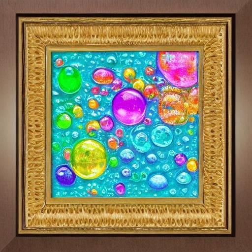 Rainwater Bubbles on Cracked Diamond Painting