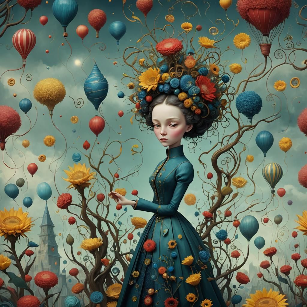 Surreal Matte Painting in Fantasy Art Style