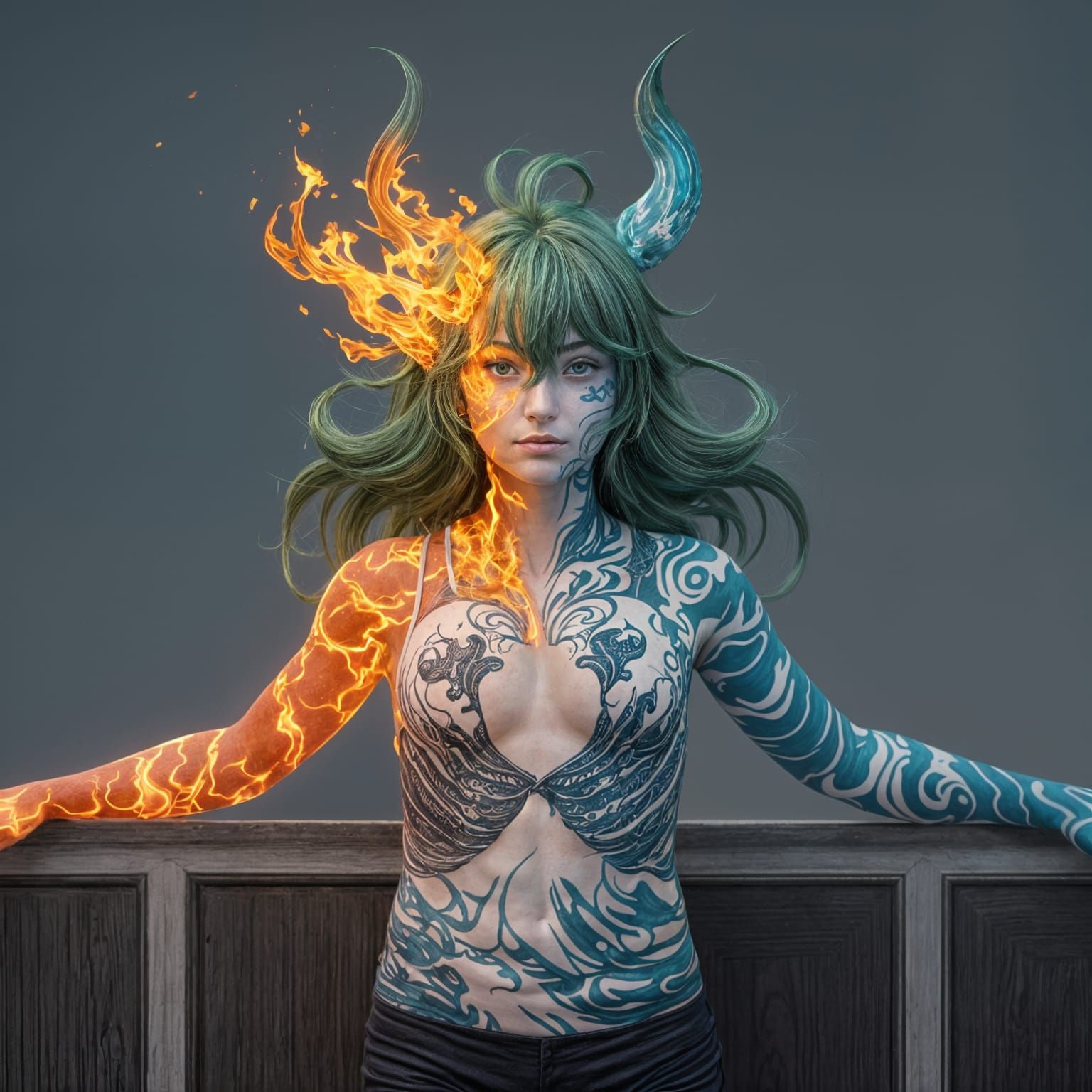 Elemental Chimera: Fire and Water