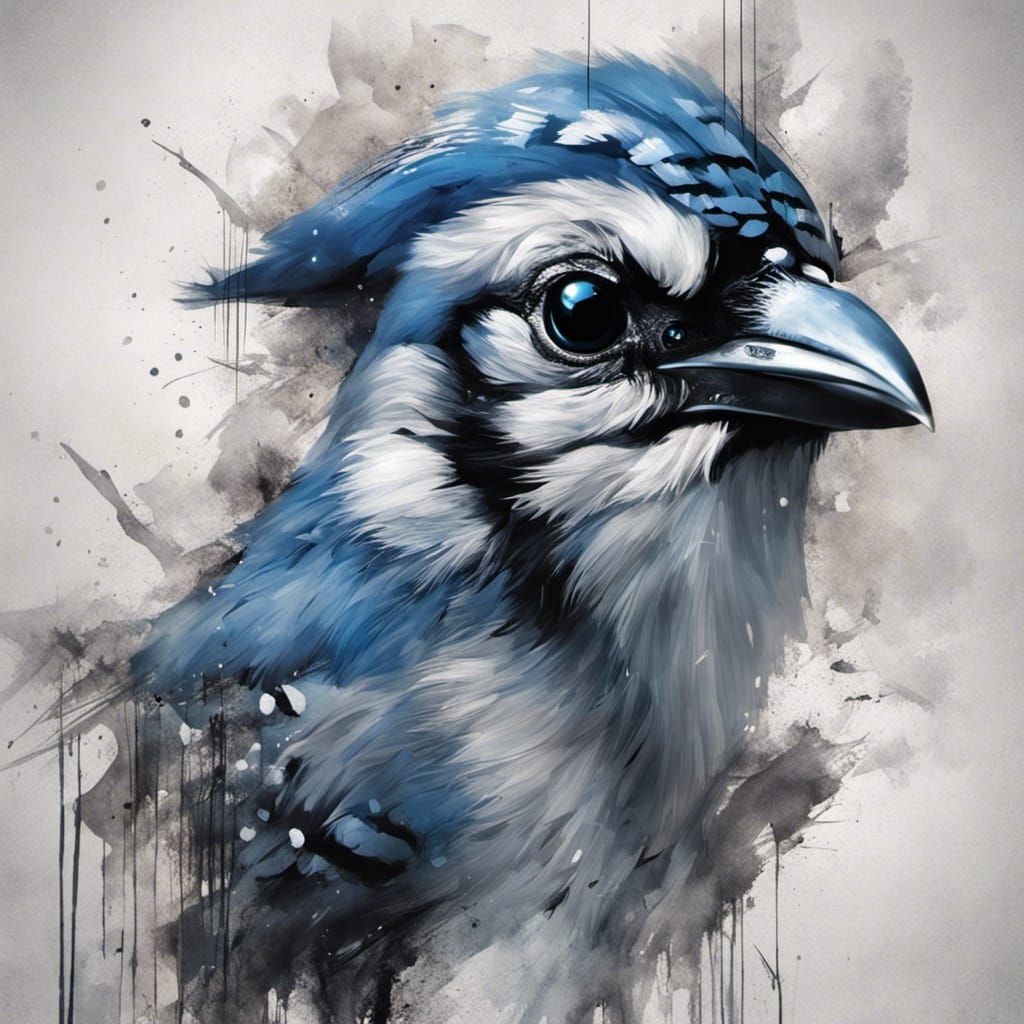 Portrait of blue jay