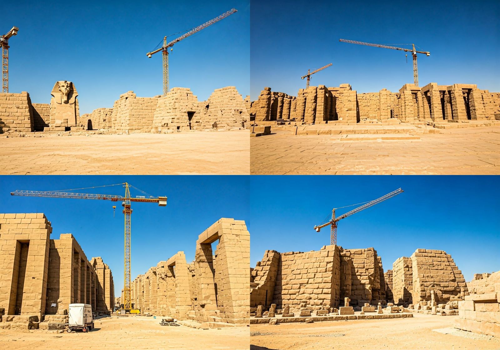 Modern Egyptian Architecture Alongside Ancient Landmarks