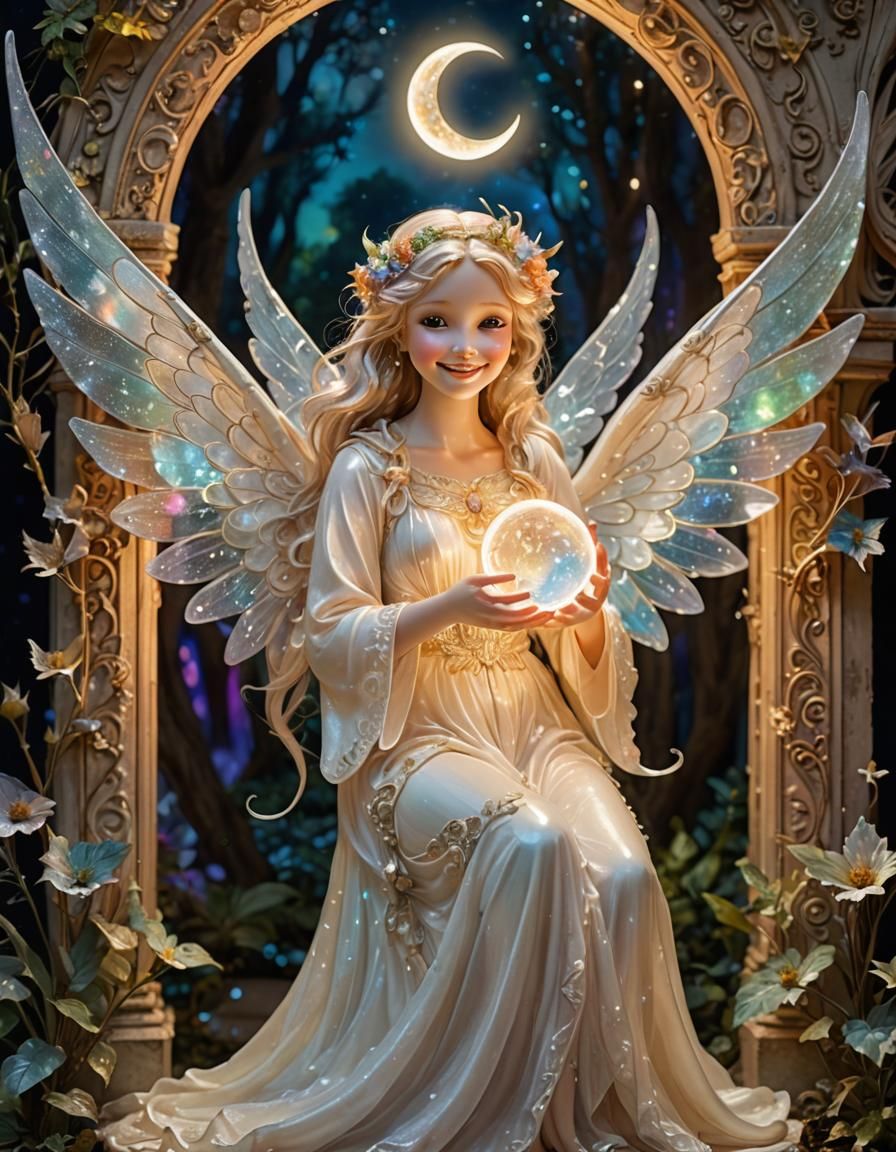 Joyful Fairy Angel in Enchanted Fairyland