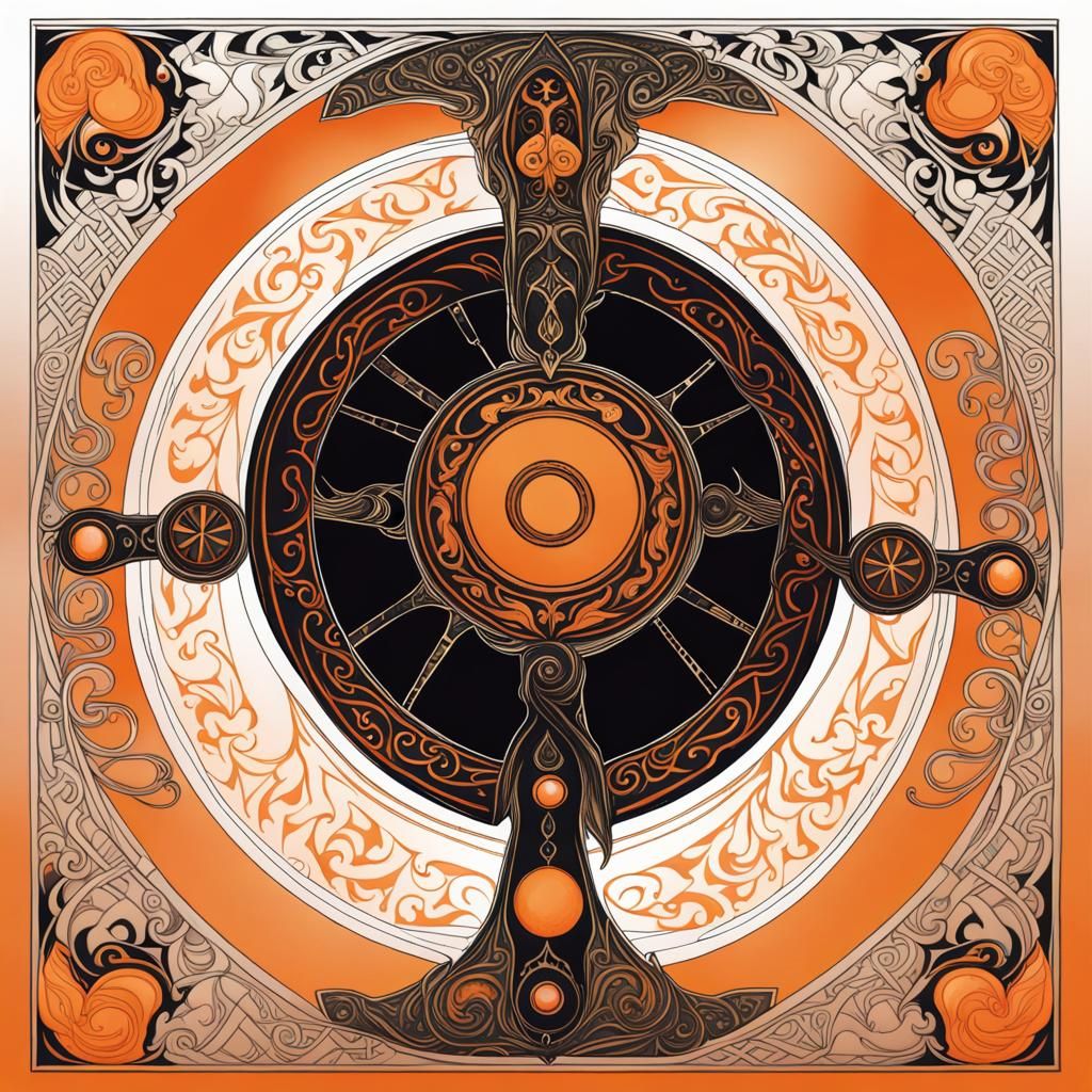 Valkyrie Norse Goddess in Art Nouveau Book Page