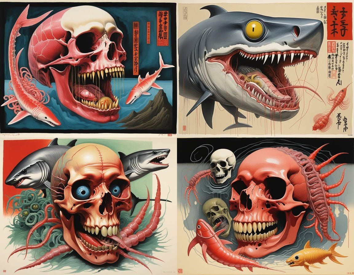 Surreal Japanese Art of a Hybrid Mutant Creature