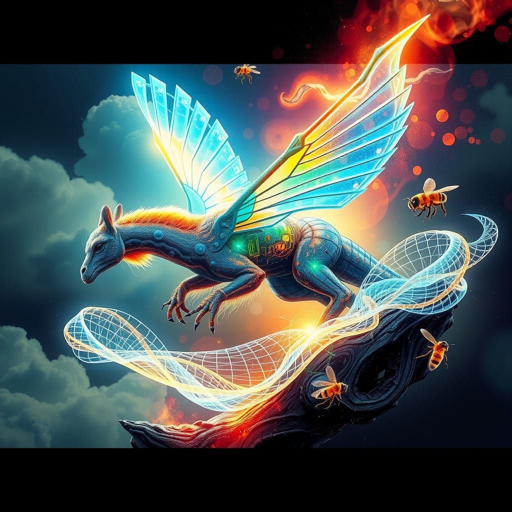 Infinite Hybrids: A Symphony of Evolution in Cyberpunk Biome