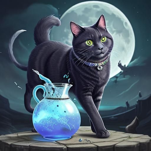 AI Cat Discovers Potion in Poison Hell