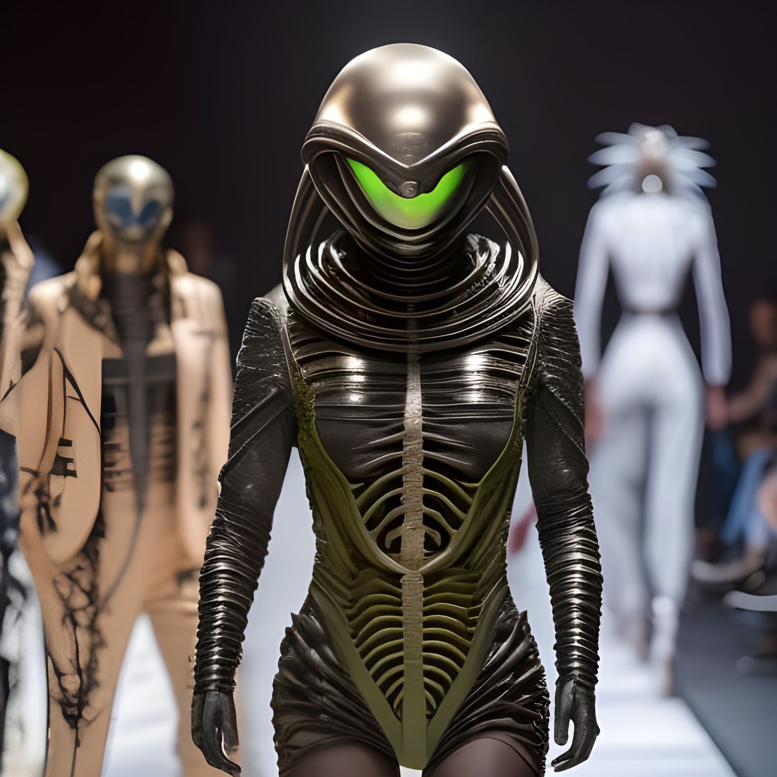Alien Haute Couture Fashion Show in Magical Realism