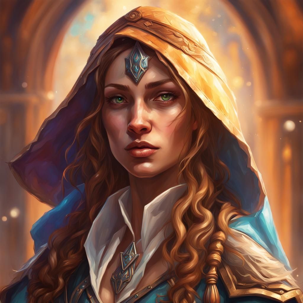 Fantasy Mage on a Mission: Hyperrealistic Digital Art