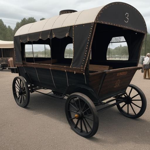 Modernized Conestoga Wagon at LA Car Show