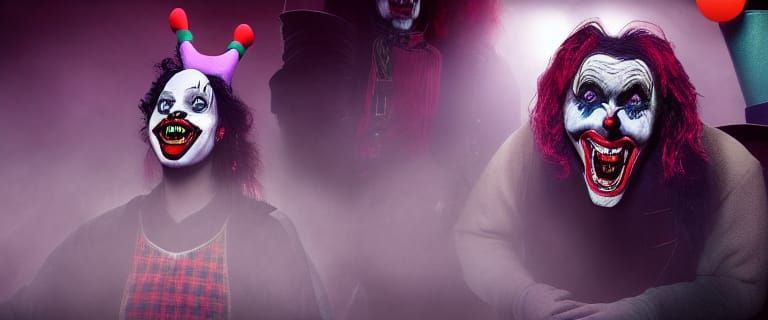 Sinister Clowns Attack Under the Big Top