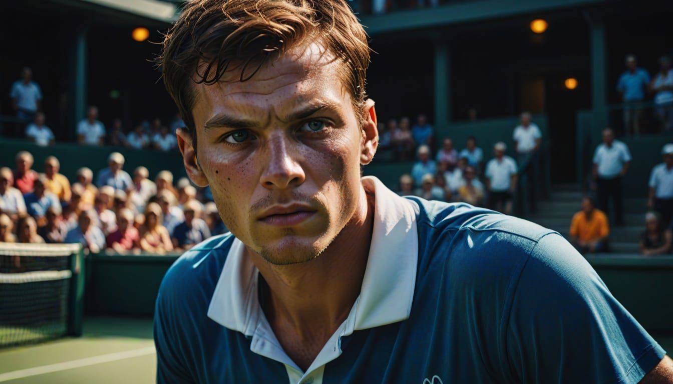 Jannik Sinner Close-Up Portrait in Martin Schoeller Style