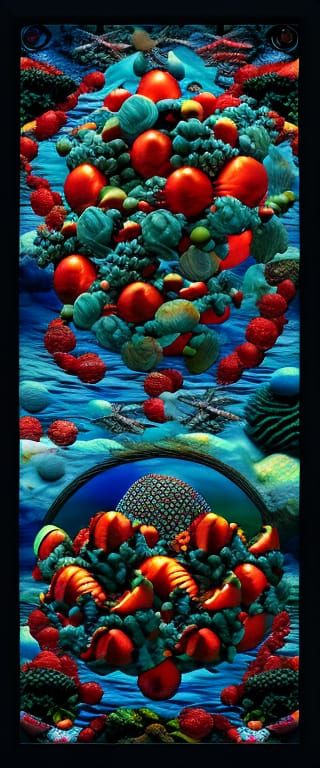 Marina maximalist mixed media IMAX volumetric lighting beautiful complex retro analogous color...