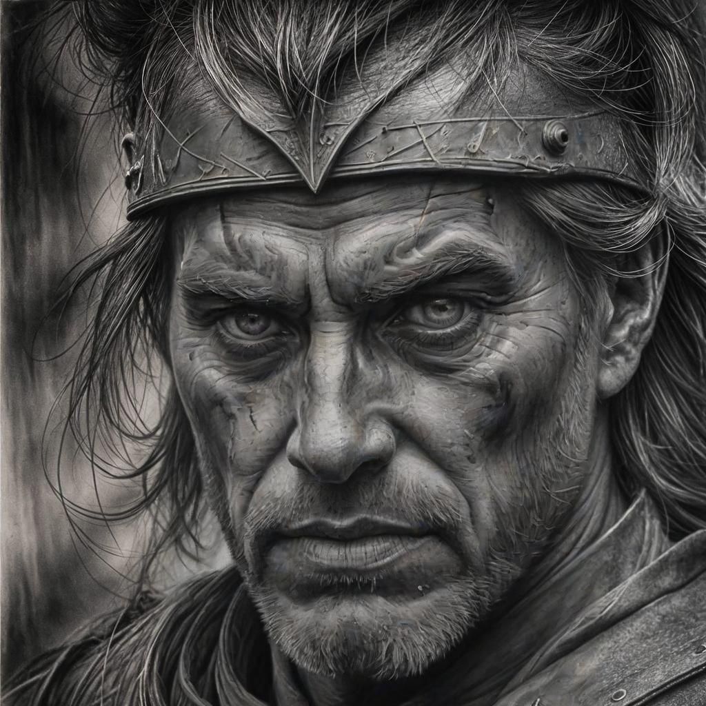 Powerful Charcoal Drawing: The Ravages of War