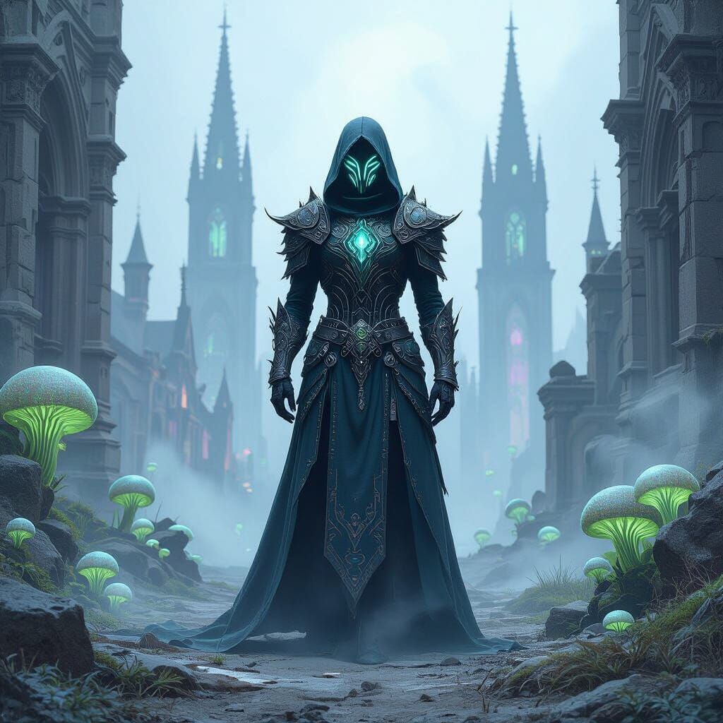 Deco Knight in Forgotten Gothic City