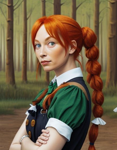 AI Generated Image of Pippi Longstocking