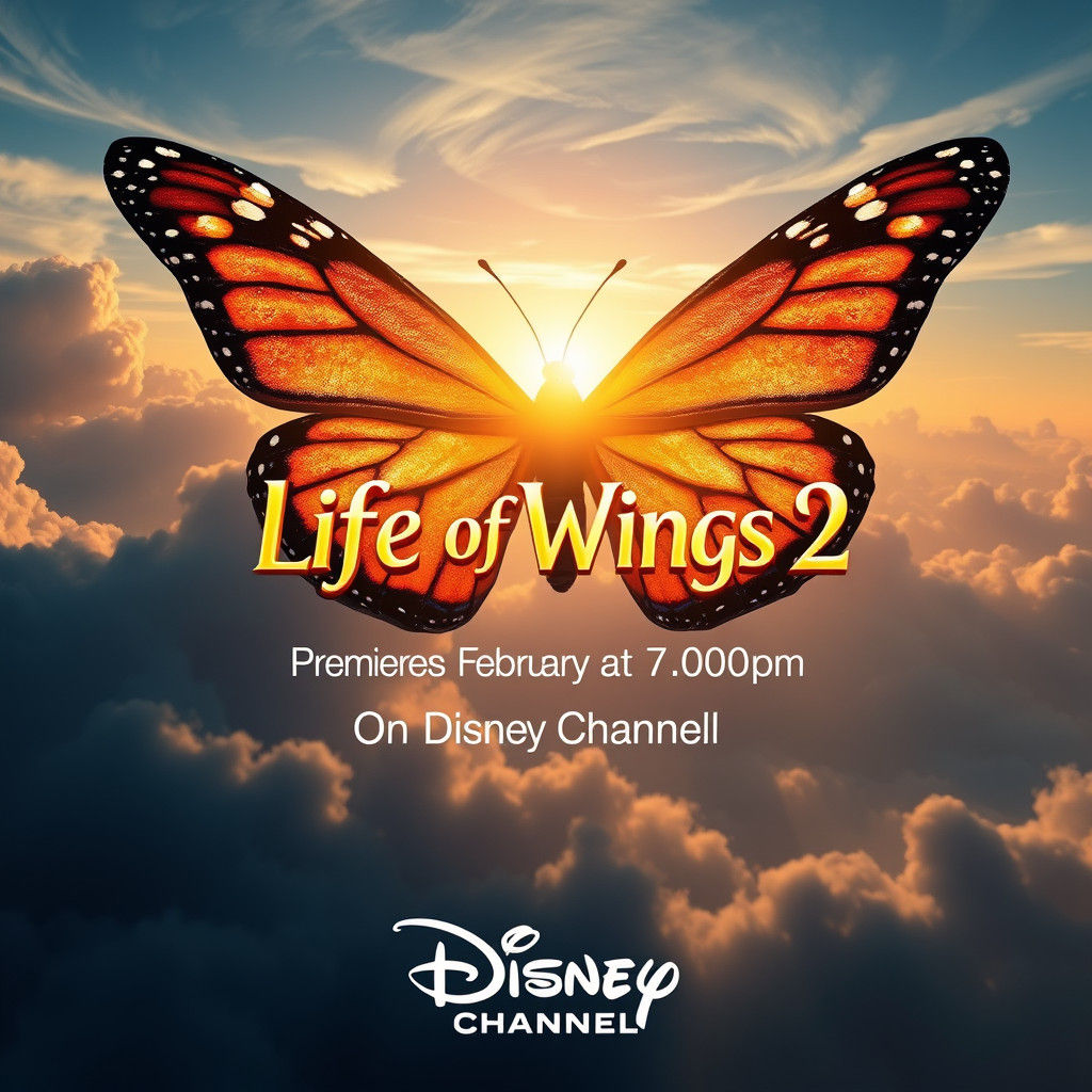 Majestic Monarch Butterfly in "Life of Wings 2" Poster
