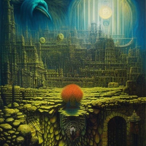 Mad Scientist Transformation: Detailed Digital Art