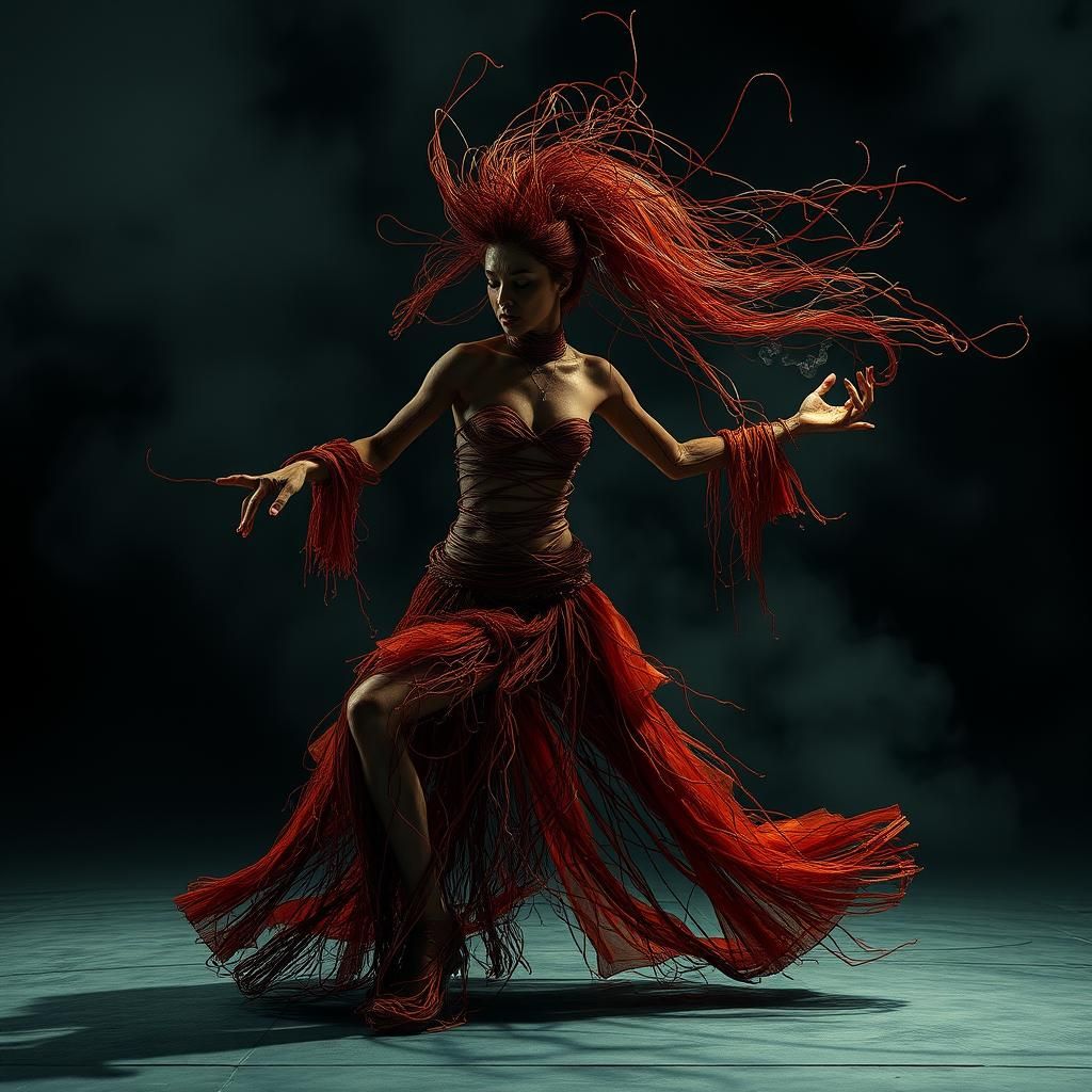 Copper Wire Butoh Dancer of Mythology