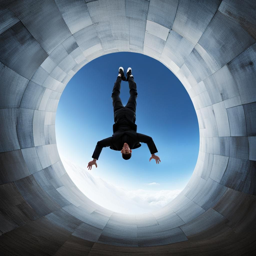 Man Standing on His Head: A Simple AI Image